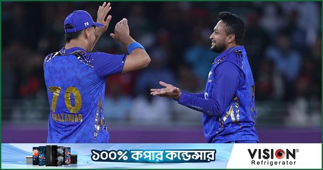 দুর্দান্ত বোলিংয়ে সাকিবের জোড়া উইকেট