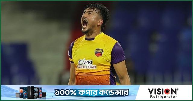 উজ্জ্বল তাসকিন, জয় পেল শারজাহ ওয়ারিয়র্স